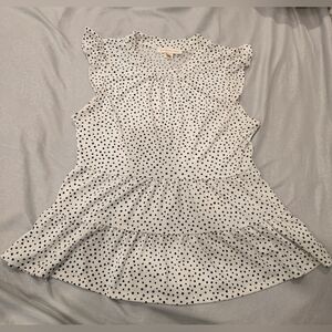 Polka Dot Kids Dress - Black and White‎